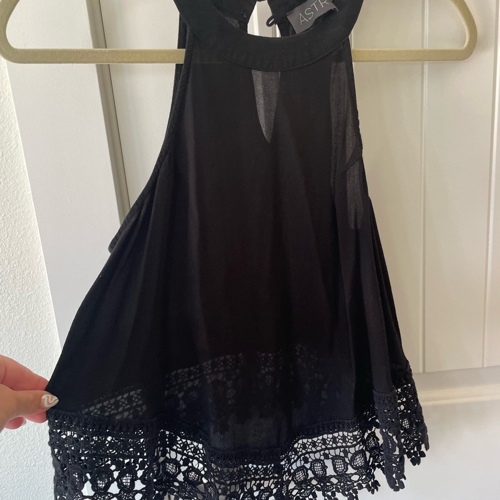 Astr the label halter handkerchief top